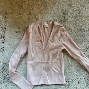 Wilfred Blush Ribbed Knit Top